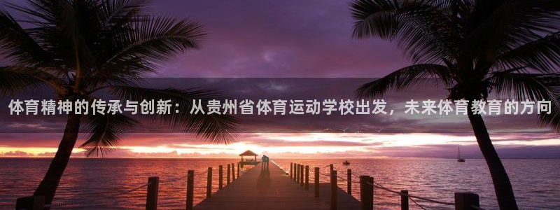 利记官网下载平台注册流程视频：体育精神的传承与创新：从贵州省